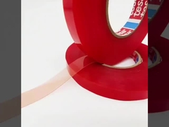 TESA 4965 เทปแน่นสองด้าน หนังแดง พื้น PET กันความร้อน ความหนา 0.2MM