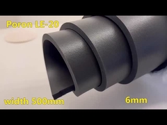สีดํา PORON INOAC โฟม LE-20 โฟมยาง 6.0 มม