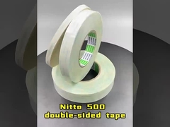 Nitto 500 เนื้อผ้าไม่เนื้อผ้า เทปติดต่อสองด้านที่มีความรู้สึกต่อแรงกด