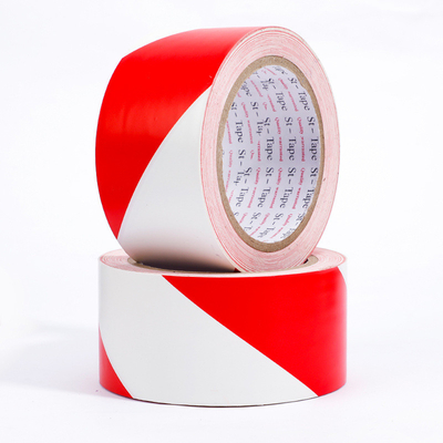 ซื้อ เทปตราพื้น PVC สีแดงสีขาว เทปเตือนการข้ามเขต online manufacture