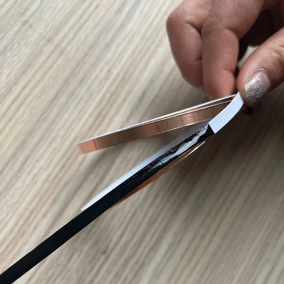 ซื้อ 0.05-0.18MM เทปแผ่นทองแดงหนา ดําหลังสําหรับการปั่นกระจกสี online manufacture