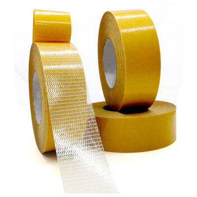 ซื้อ Double-sided long filament adhesive tape mesh glass fiber carpet tape online manufacture