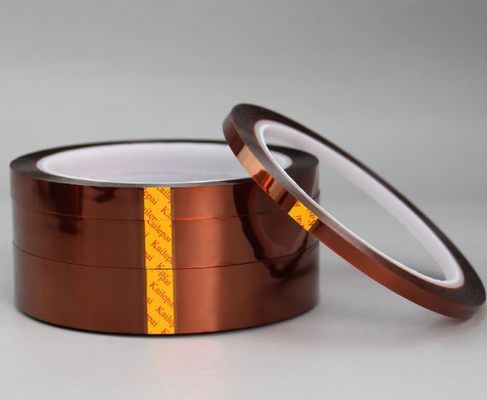 ซื้อ เทปพอลิไมด์ PI Kapton ทนต่อความร้อน 260 °C ความหนา 50μm ด้วยสารแน่นซิลิโคน การผลิตออนไลน์