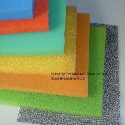 ซื้อ ตัวกรองโฟมโพลียูรีเทน 20PPI 25PPI, ตัวกรองฟองน้ำคาร์บอนกัมมันต์ 40 มม. online manufacture