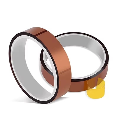 2.2N/25mm เทปพอลิไมด์สับซ้อนซิลิโคน แอมเบอร์ สําหรับการใช้งานอุณหภูมิ
