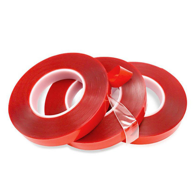 TESA 4965 เทปแน่นสองด้าน หนังแดง พื้น PET กันความร้อน ความหนา 0.2MM