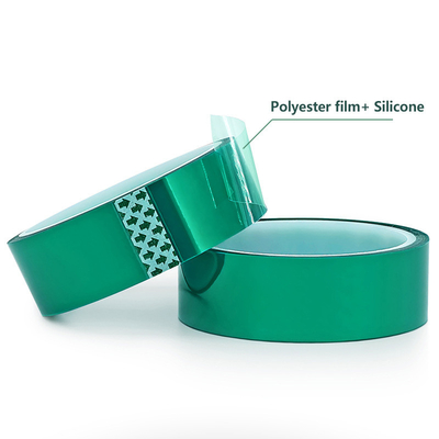 0.08mm PET โพลิเอสเตอร์ฟิล์ม แผ่นวงจรสีเขียว แผ่นเทปโลหะกันความร้อน
