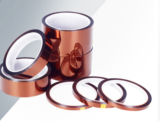 เทปพอลิไมด์ Kapton ด้วยสารสับซ้อนซิลิโคน ความหนา 50 ไมครอน เหมาะสําหรับ PCB Masking SMT และการประมวลผลอุณหภูมิสูง