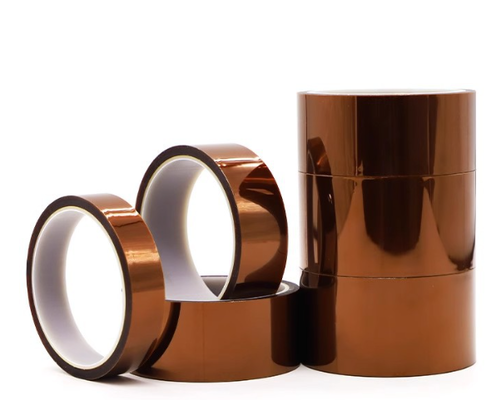 เทปพอลิไมด์ Kapton หนา 50 ไมครอน เทปทนความร้อนสําหรับการกันไฟฟ้าและการปกป้องแบตเตอรี่รถยนต์