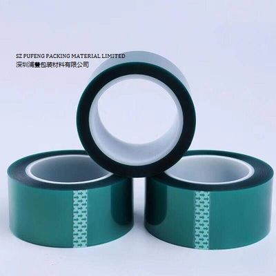 PET สีเขียว 0.25 มม. เทปฉนวนไฟฟ้าอุณหภูมิสูงตัดตายสำหรับการป้องกันขั้วแบตเตอรี่ลิเธียม