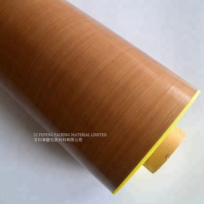 เทป PTFE สีน้ำตาลด้านเดียวความต้านทานแรงดึงสูง 25 มม. เทปกาวกันความร้อน