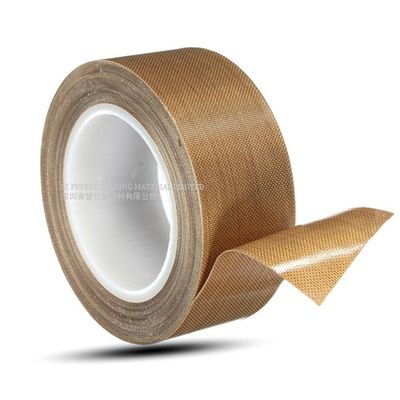 ความต้านทานความร้อน 0.18 มม. เทปกาว PTFE, เทปกาวติดไฟเบอร์กลาส RoHS