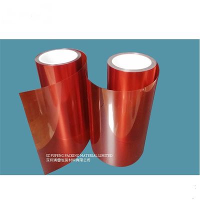 ฟิล์มกันรอยสีแดง 100 ไมครอน ทัชสกรีนด้านเดียว เคลือบซิลิโคน ทนความร้อน